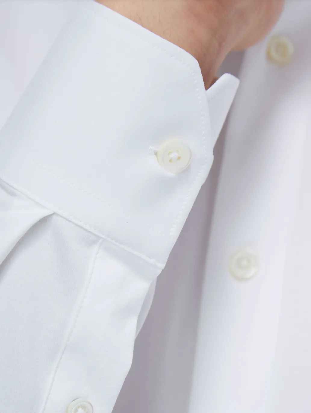 Bugatchi James Long Sleeve OoohCotton Shirt in White