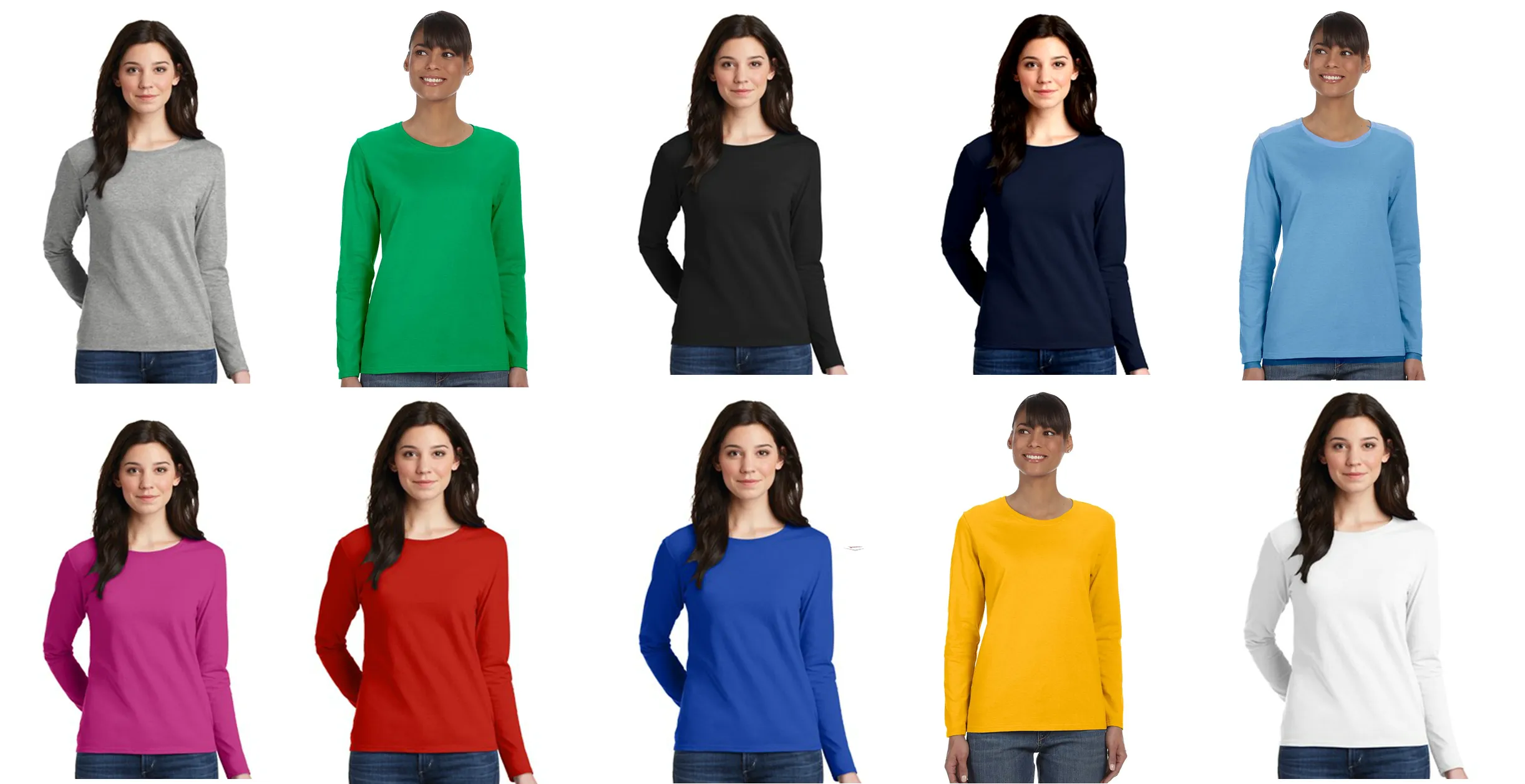 CHEVROLET GENUINE PARTS Ladies' 5.3 oz. Gildan Heavy Cotton Missy Fit Long-Sleeve T-Shirt