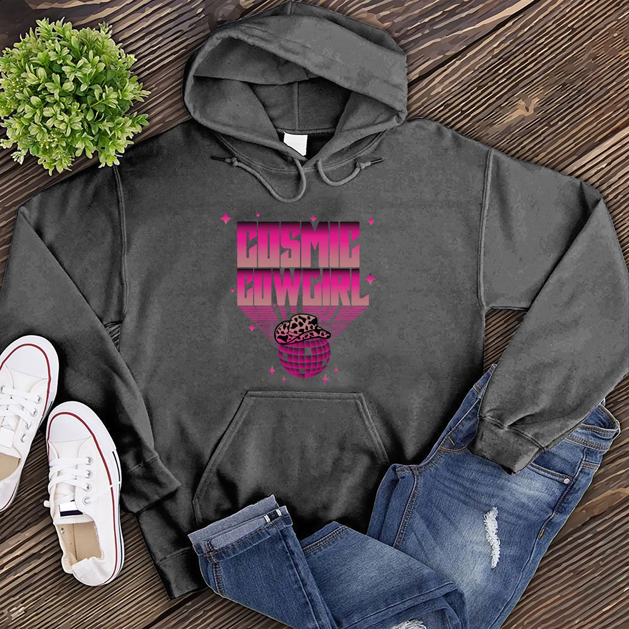 Cosmic Cowgirl Disco Ball Hoodie