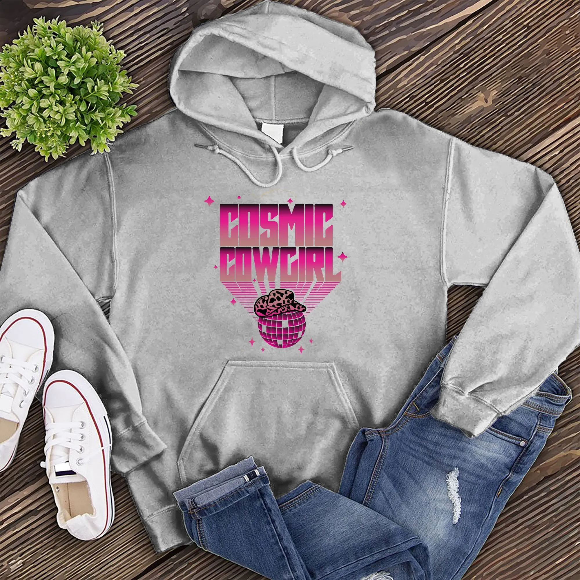 Cosmic Cowgirl Disco Ball Hoodie