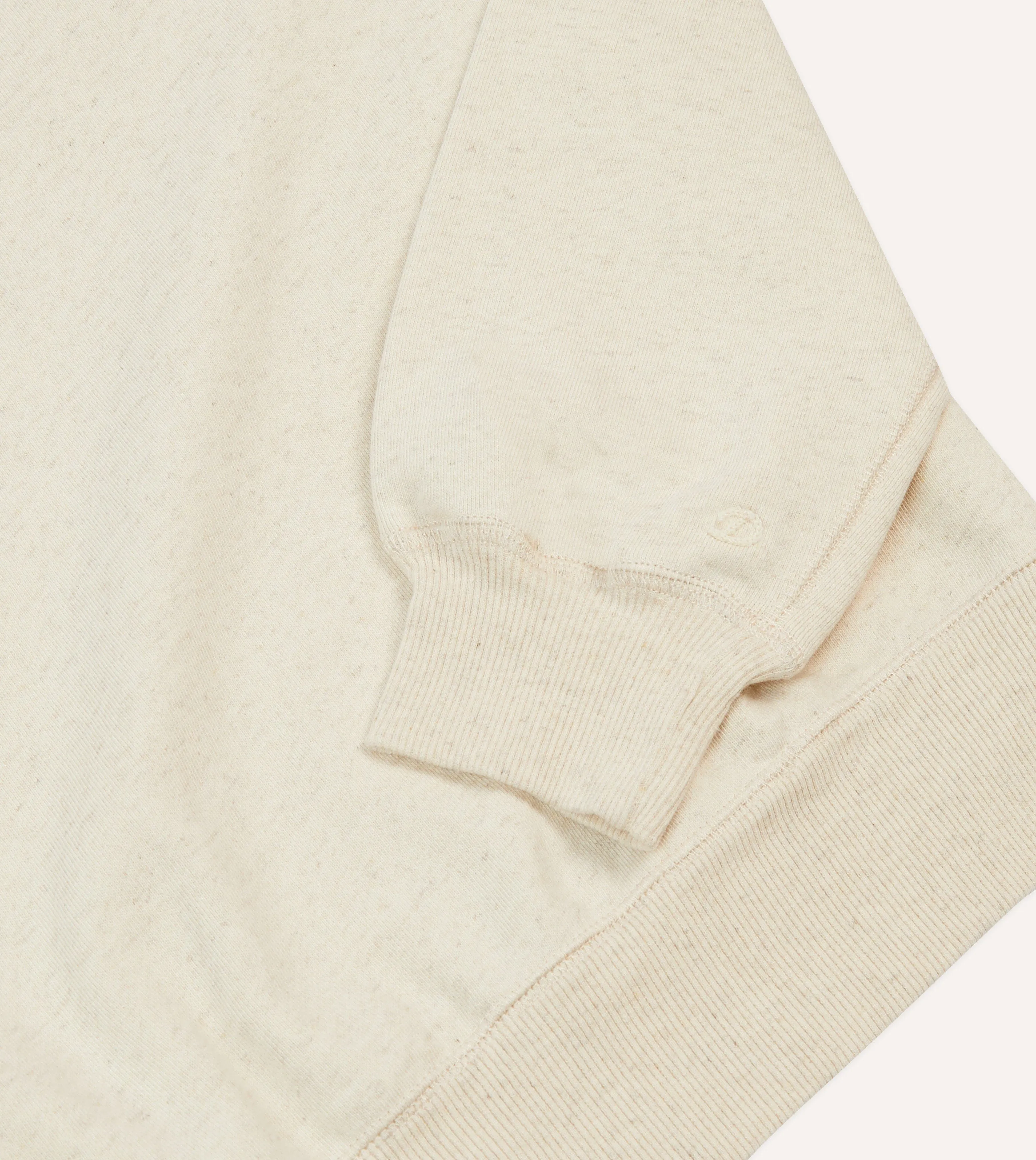 Ecru Cotton-Hemp Sweatshirt