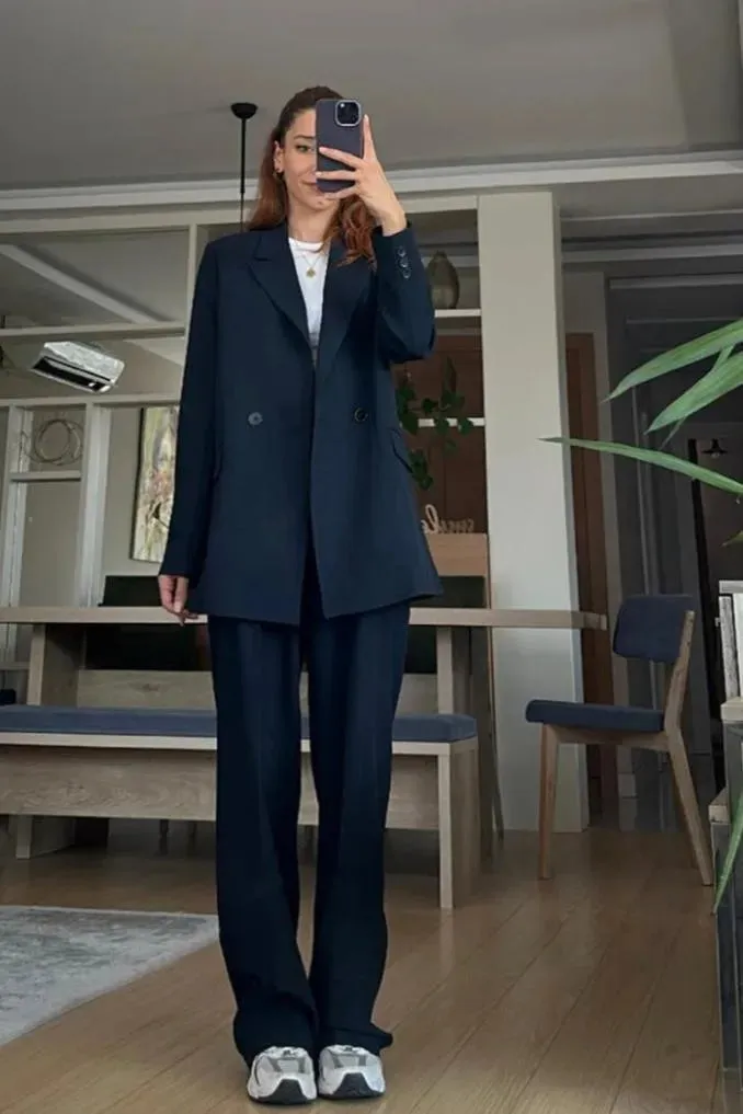 Ensemble tailleur bleu nuit