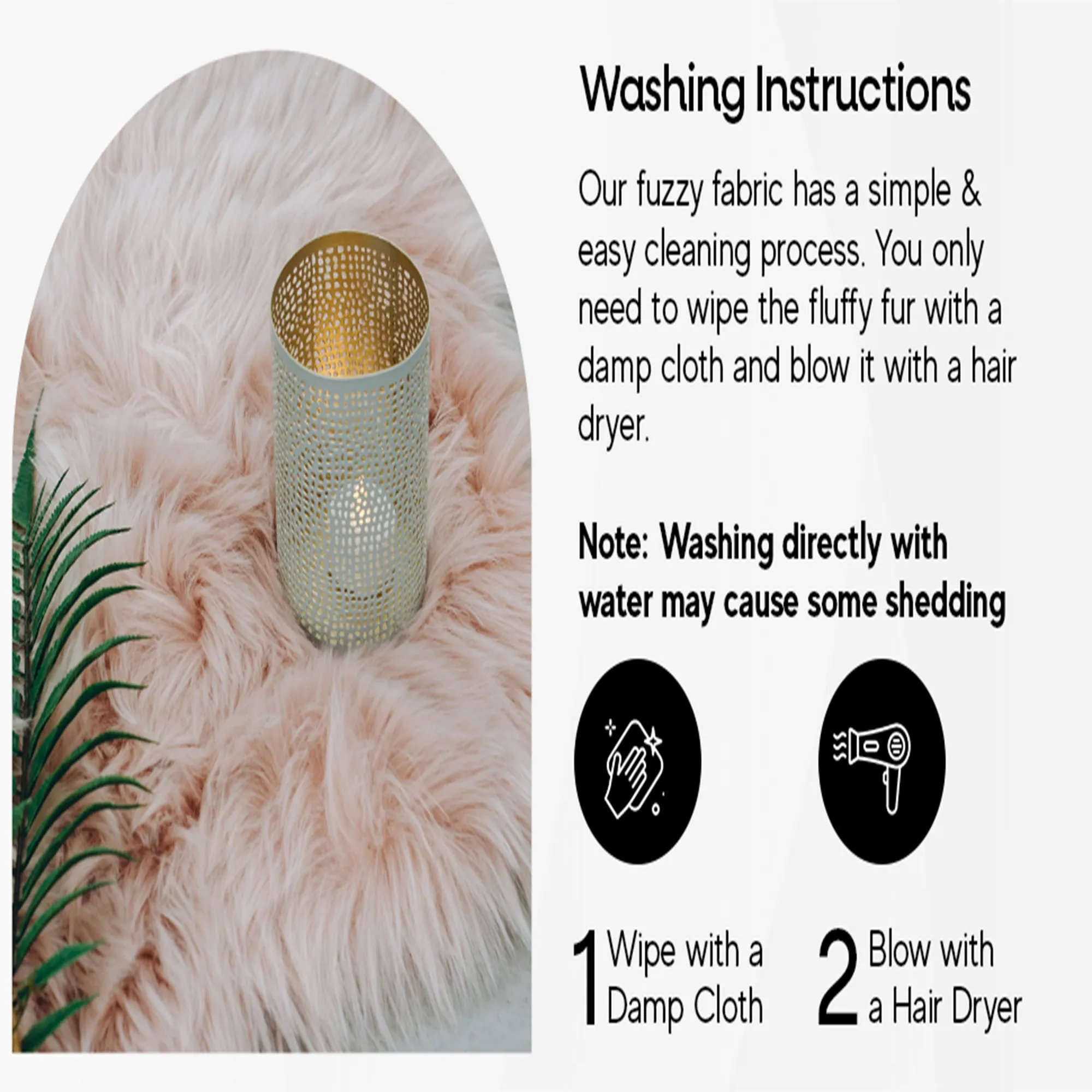 FabricLA Mohair Shaggy Faux Fur Fabric - Pre Cut Strips | Trim Ribbon | DIY Craft, Hobby, Costume, Decoration -Chocolate