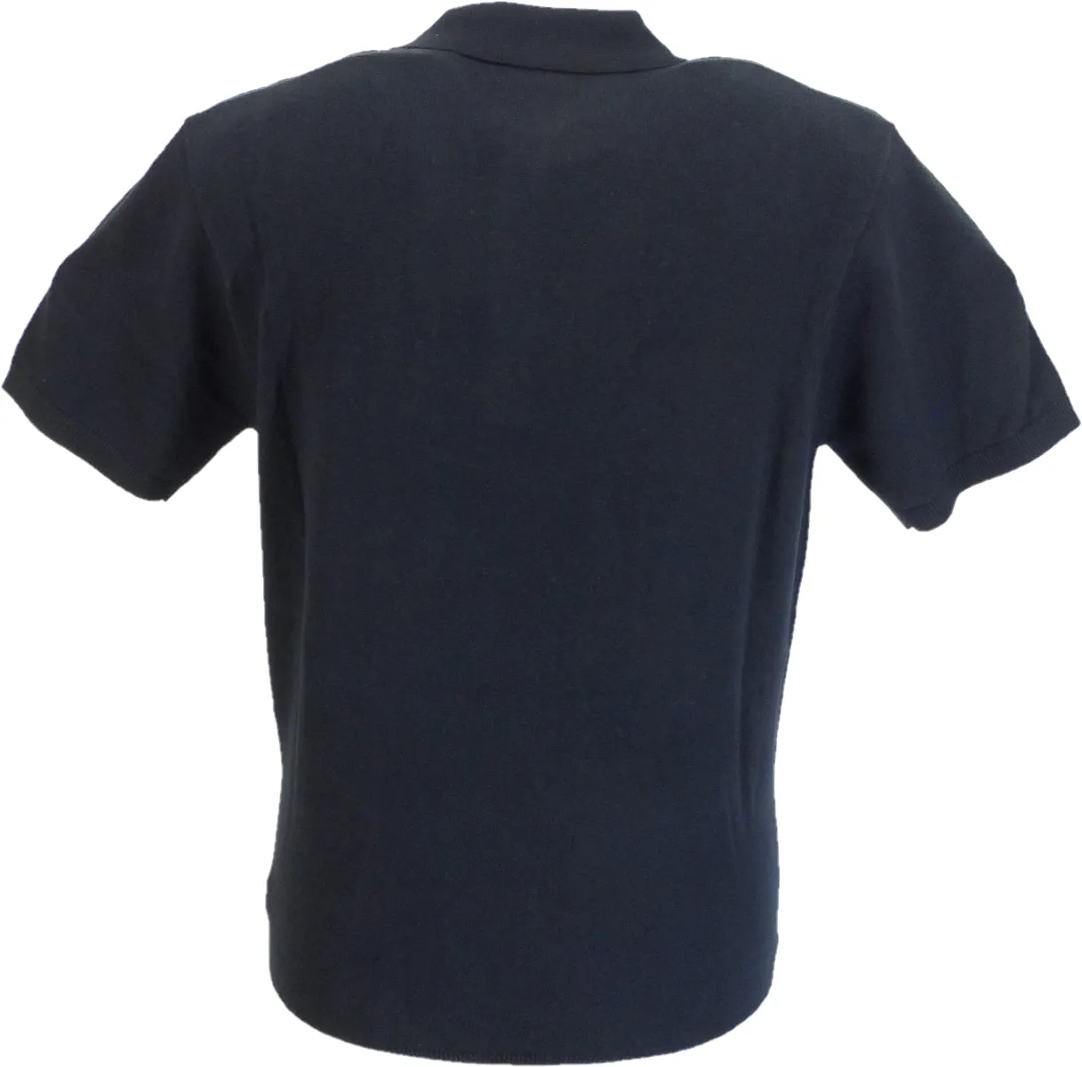 Gabicci Vintage Mens Soda Navy Blue Knitted Polo Shirt