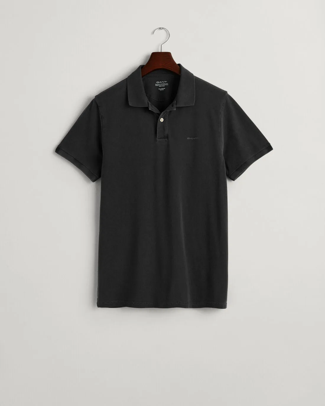 GANT - Sunfaded Pique SS Rugger, Black Polo