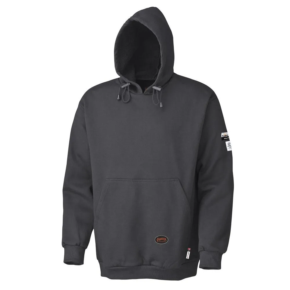 Hoodie - Pioneer Black Flame Resistant Pullover Style Heavyweight Cotton Hoodie, 335