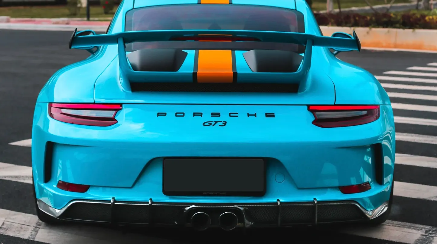Karbel Carbon Dry Carbon Fiber Rear Engine Cover Trim for Porsche 911 991.2 GT3