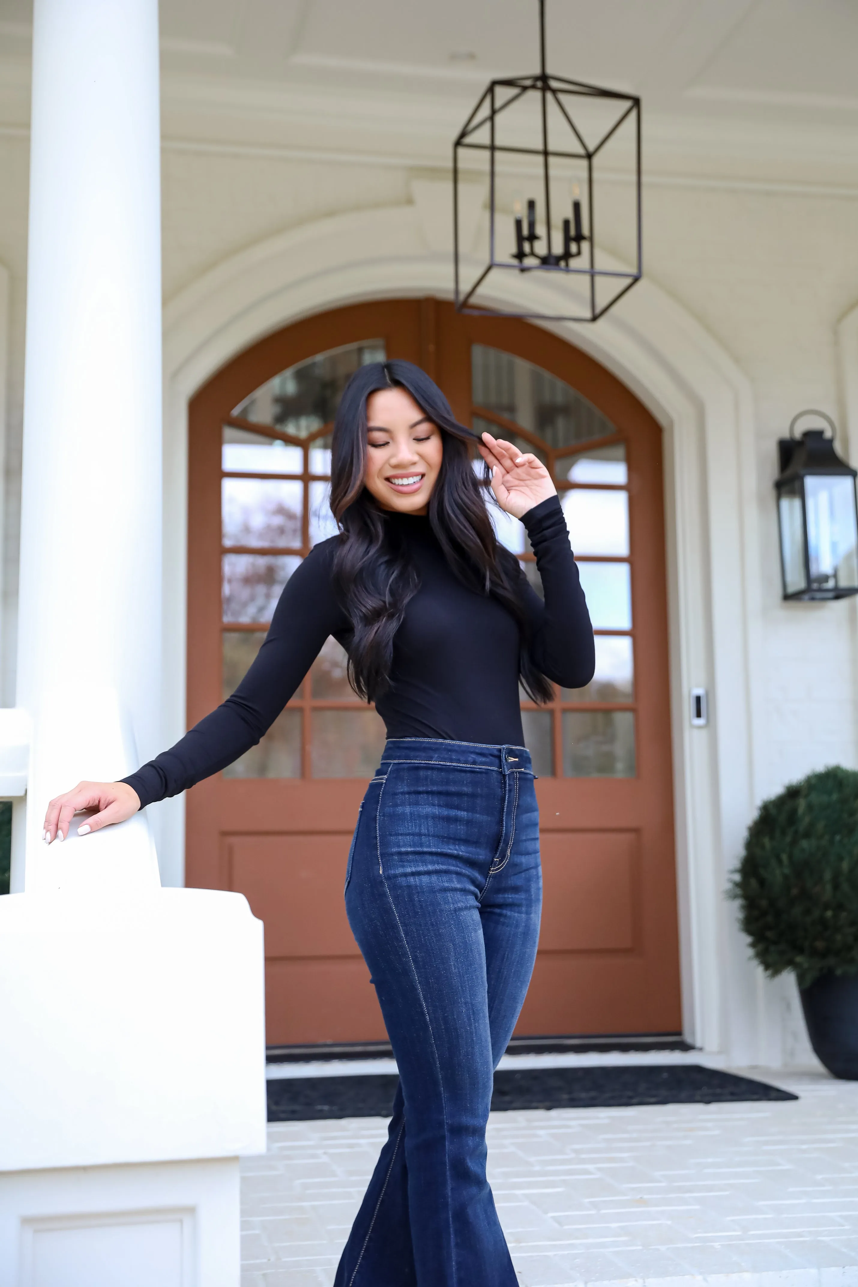Kennedy Everyday Mock Neck Bodysuit - DOORBUSTER