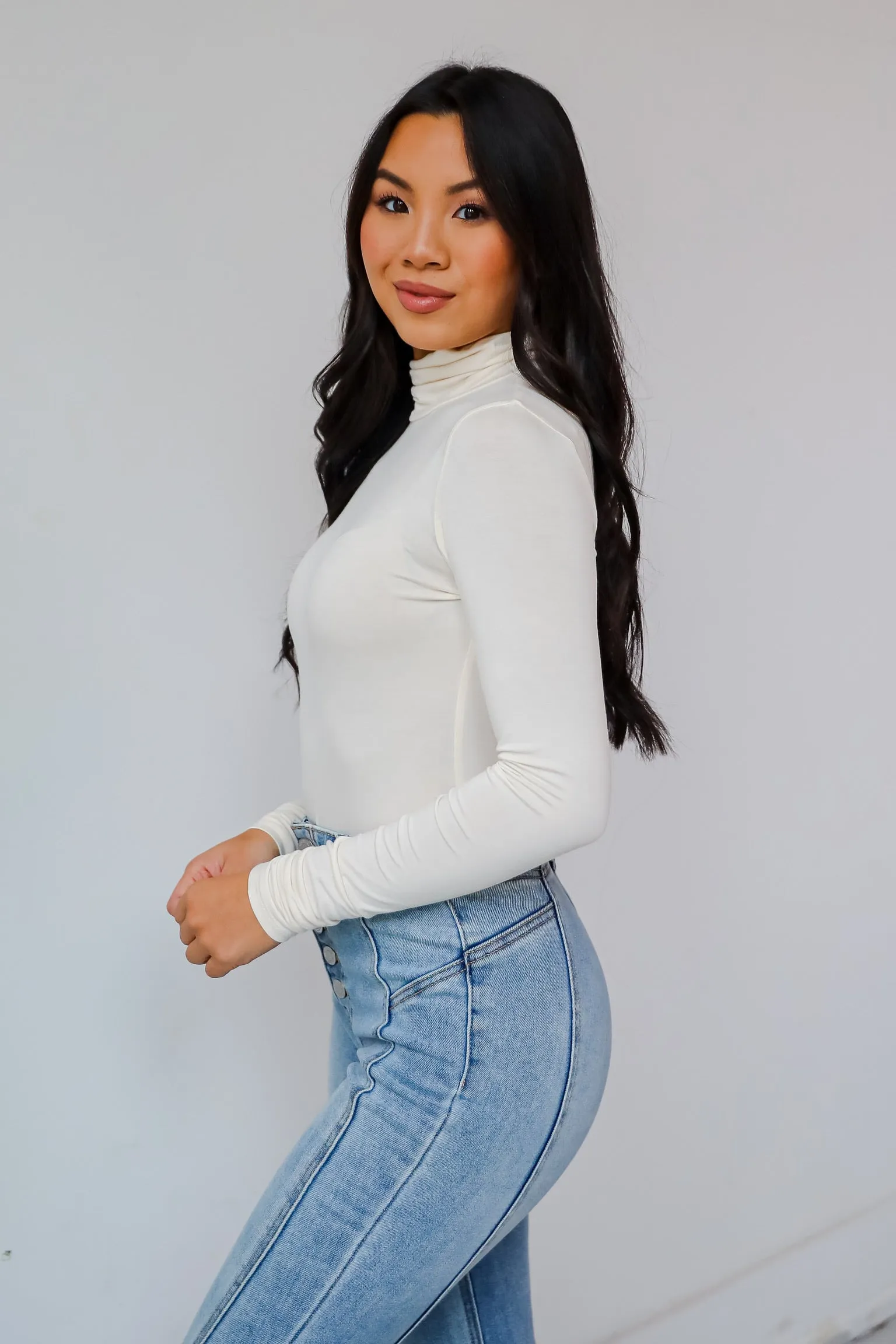 Kennedy Everyday Mock Neck Bodysuit - DOORBUSTER