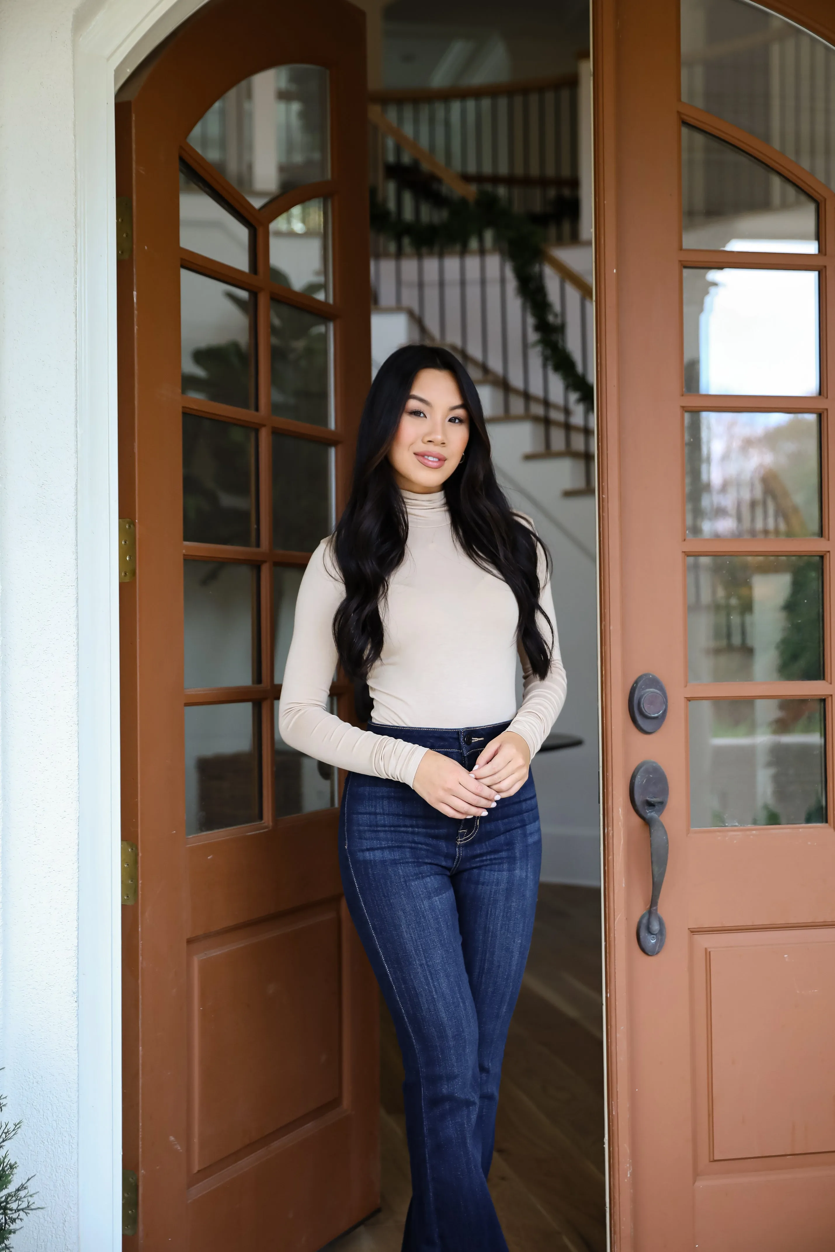 Kennedy Everyday Mock Neck Bodysuit - DOORBUSTER