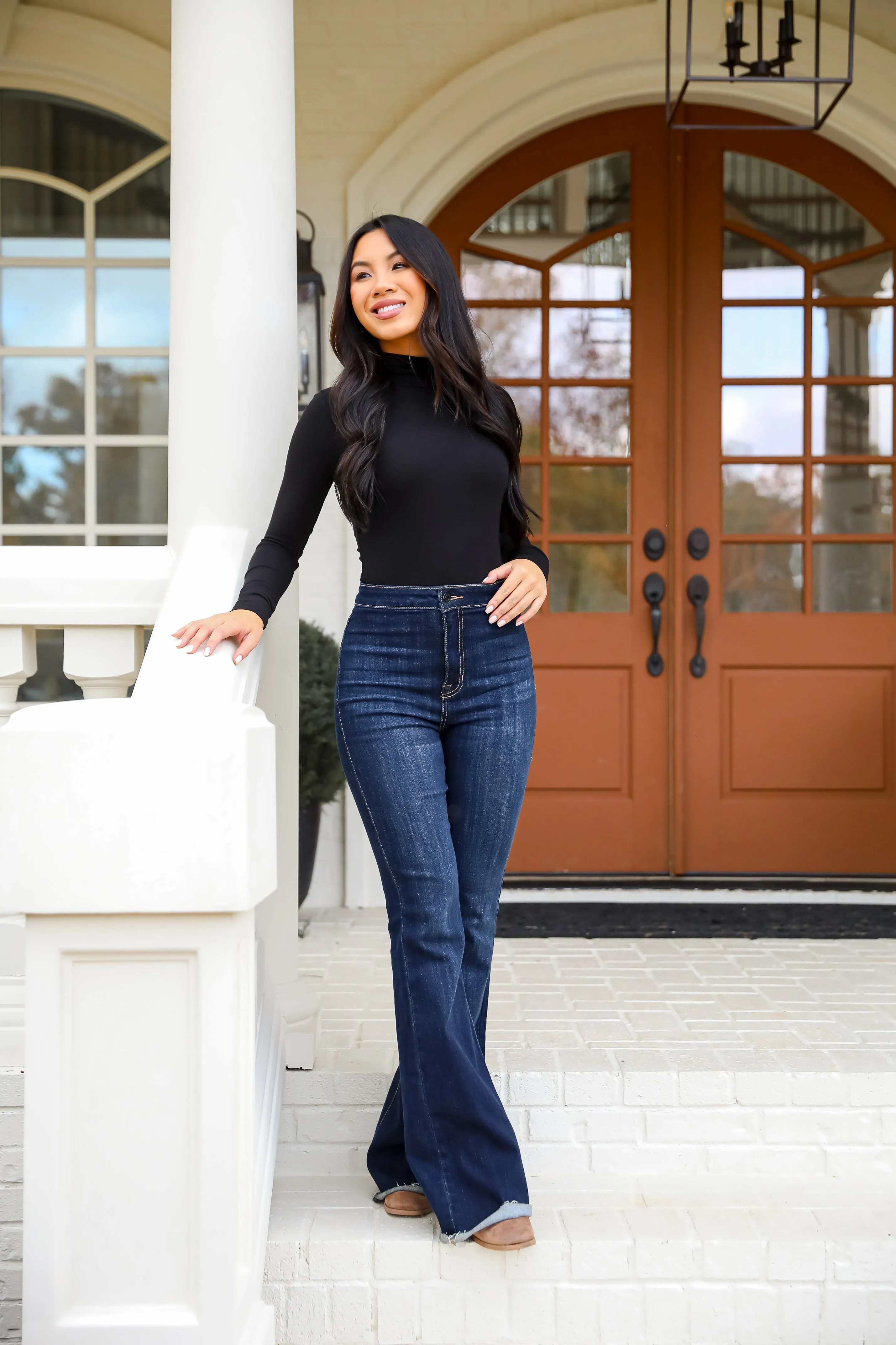 Kennedy Everyday Mock Neck Bodysuit - DOORBUSTER