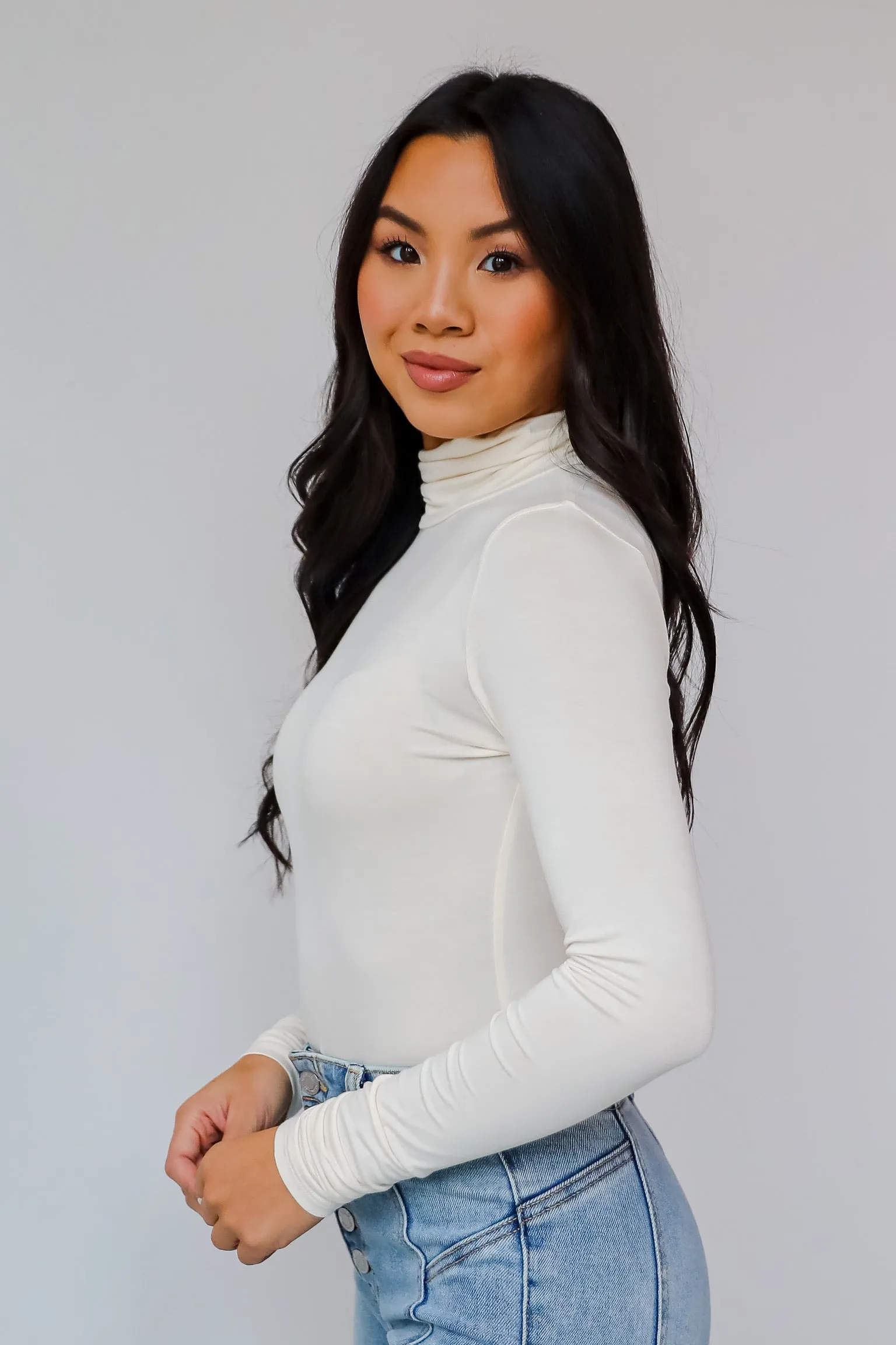 Kennedy Everyday Mock Neck Bodysuit - DOORBUSTER