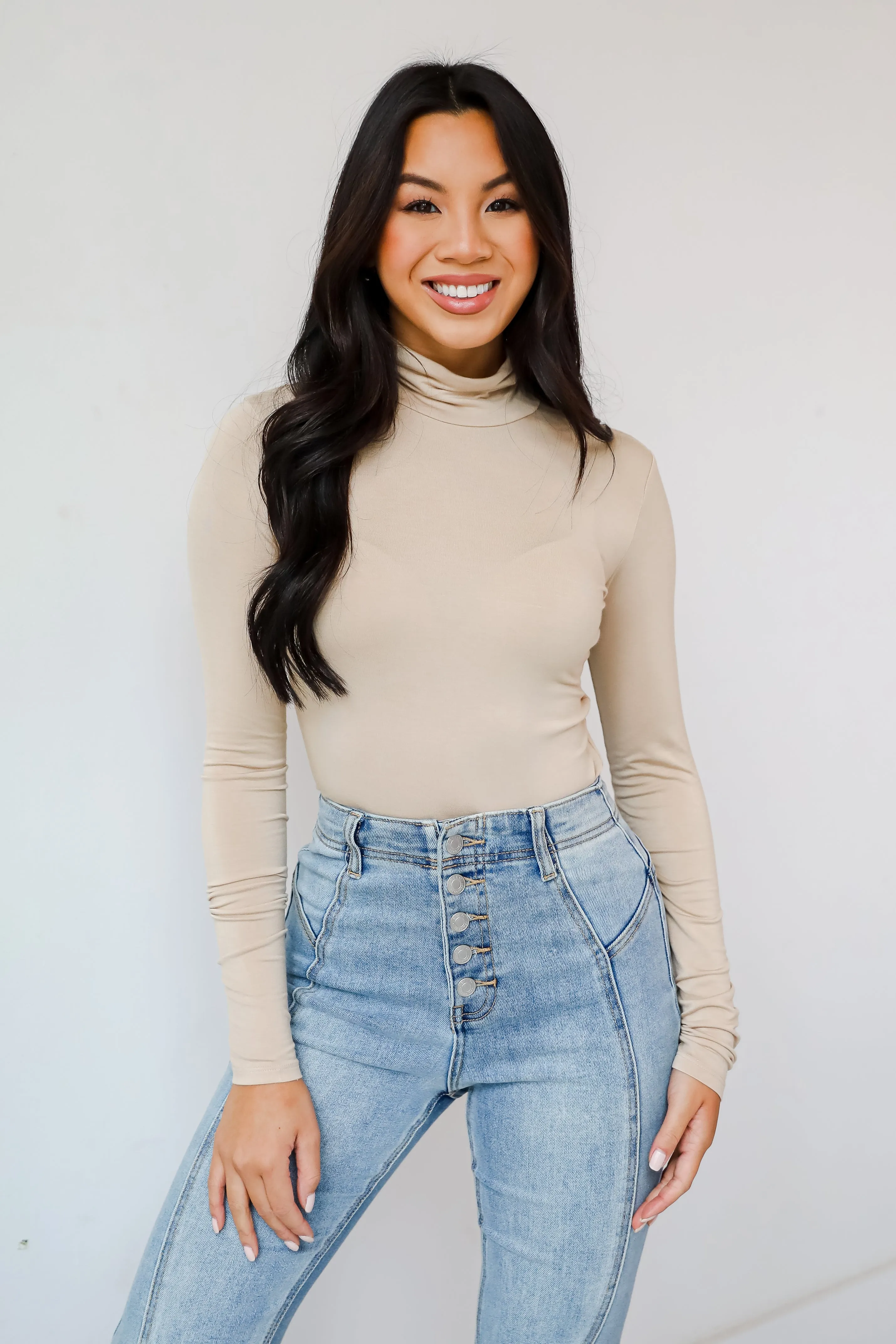 Kennedy Everyday Mock Neck Bodysuit - DOORBUSTER