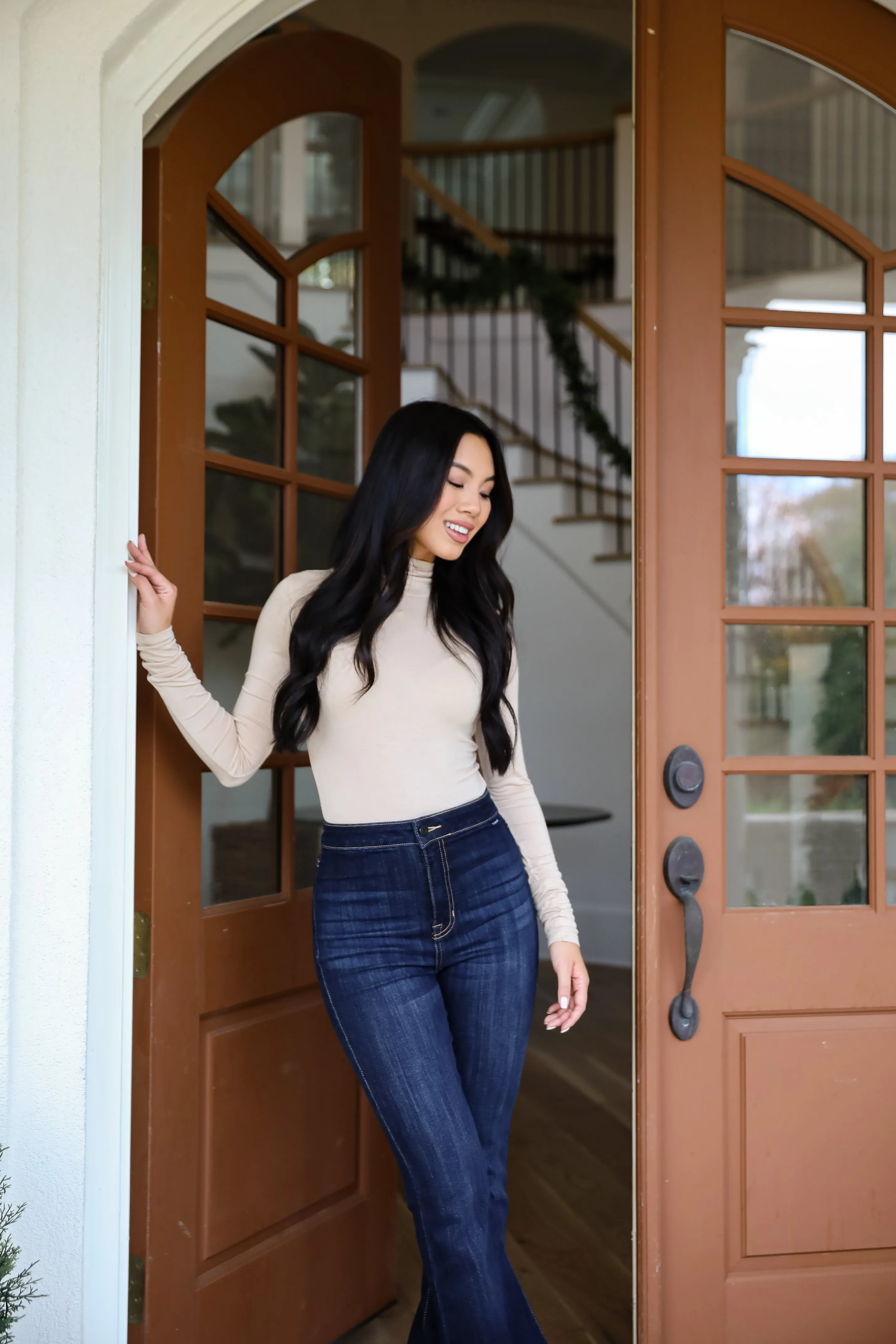 Kennedy Everyday Mock Neck Bodysuit - DOORBUSTER