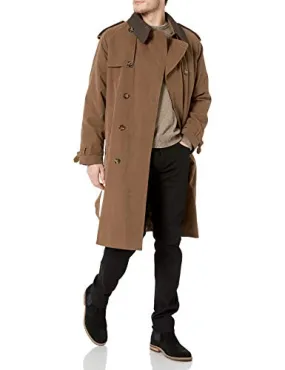 London Fog Men's Iconic Trench Coat, British Khaki, 36 Regular