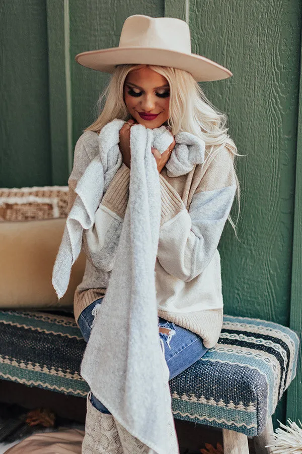 London Fog Ultra Soft Scarf in Light Grey