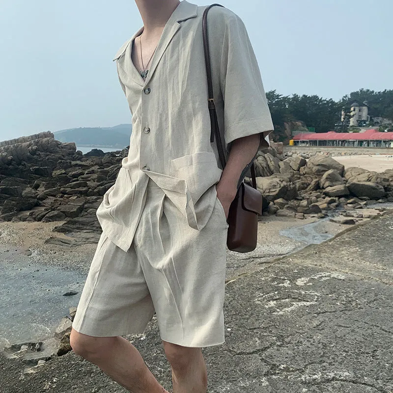 Men's Relaxed Hemp Shirt and Pant Set