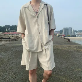 Men's Relaxed Hemp Shirt and Pant Set
