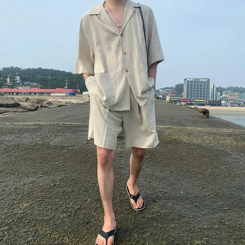 Men's Relaxed Hemp Shirt and Pant Set