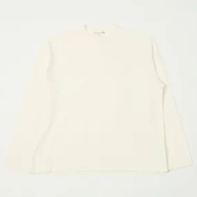 Merz b. Schwanen GHPLS01 Boxy Cropped L/S Tee - White