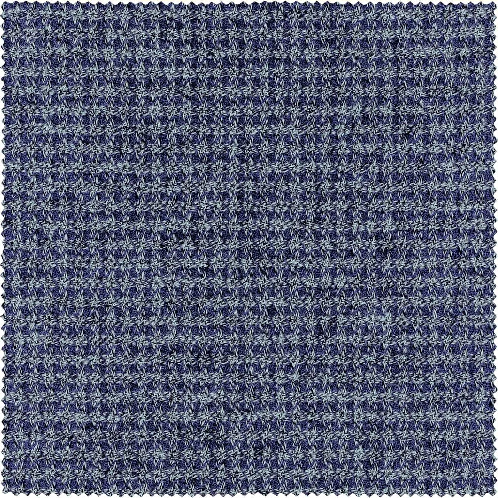 Navy Brushed Houndstooth Flannel