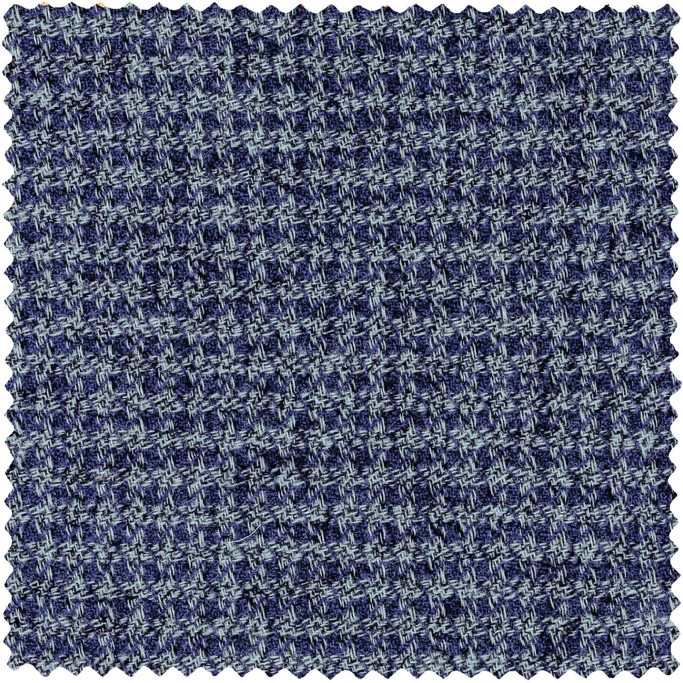 Navy Brushed Houndstooth Flannel