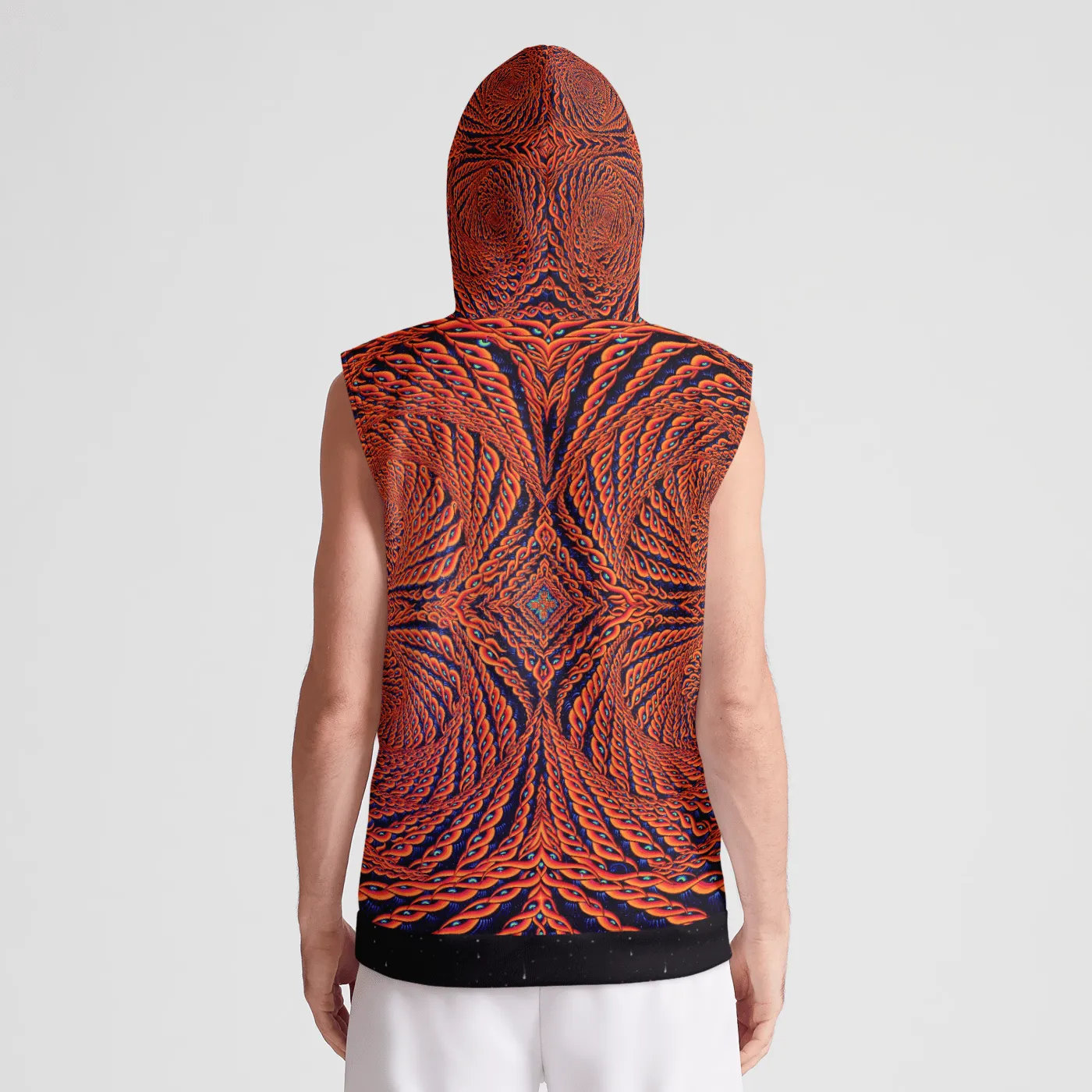 NEON TRANSFIGURATION ALIUME Mens Sleeveless Pullover Hoodie