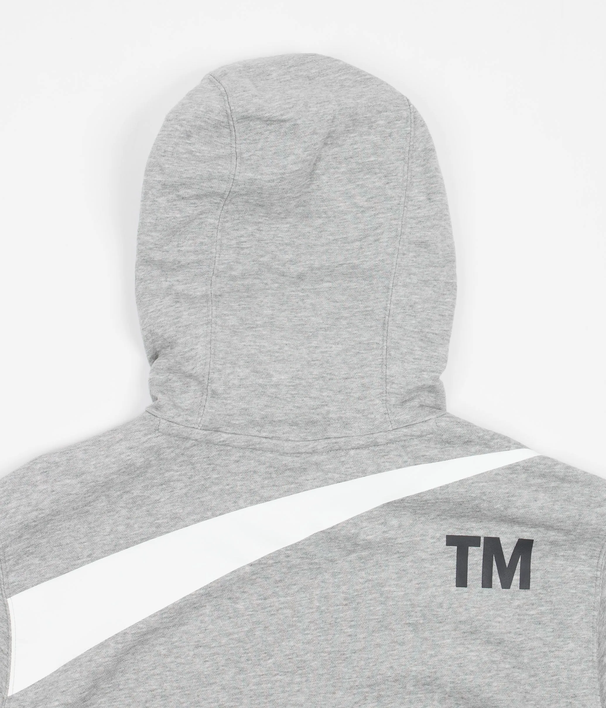 Nike Swoosh Hoodie - Dark Grey Heather / White