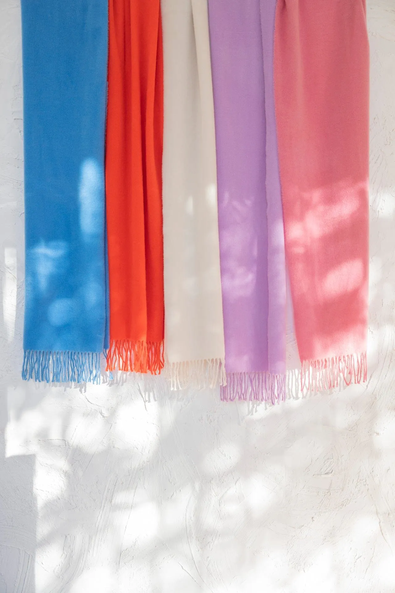 Nina Wool Scarf in Orange