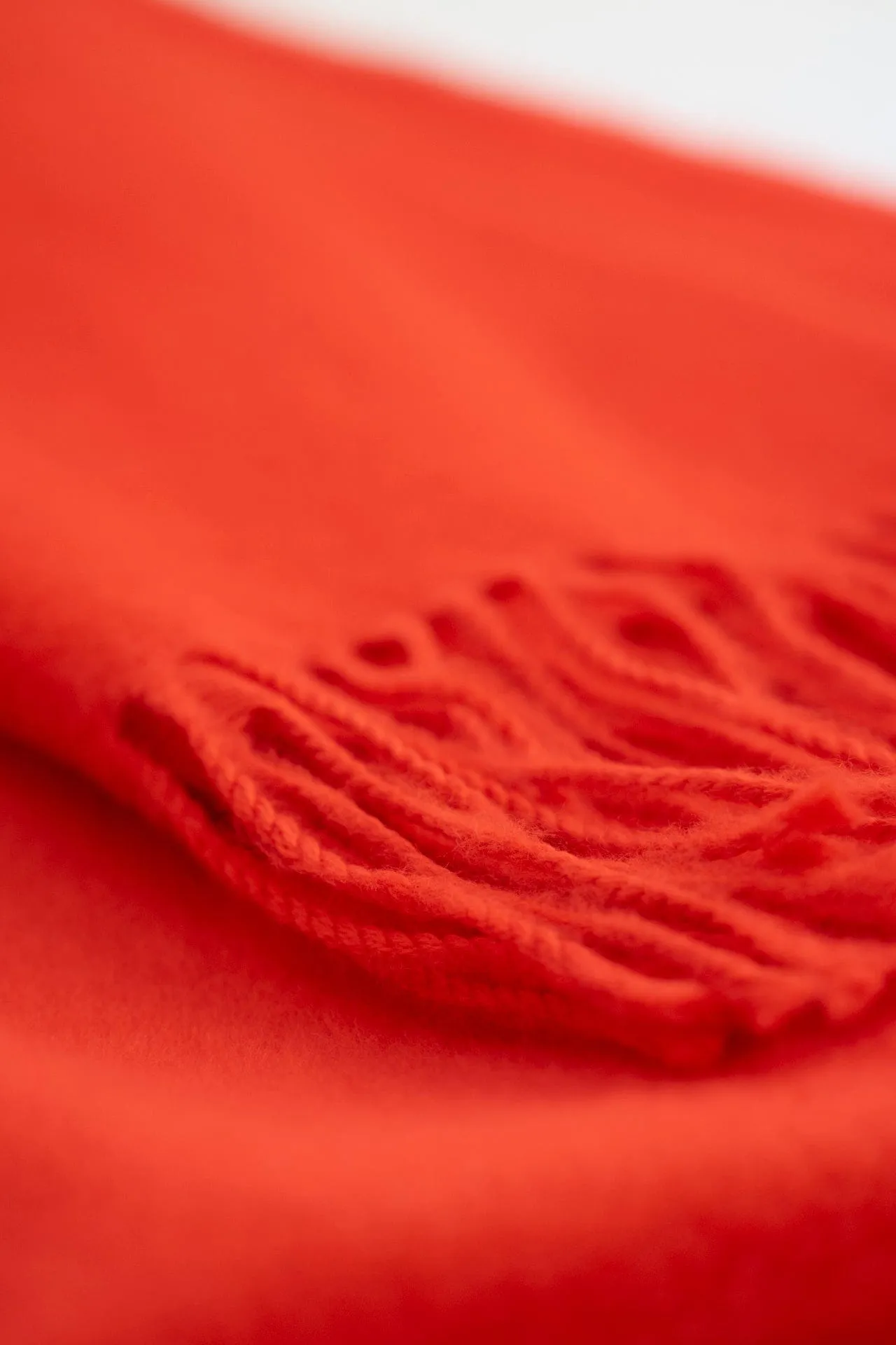 Nina Wool Scarf in Orange