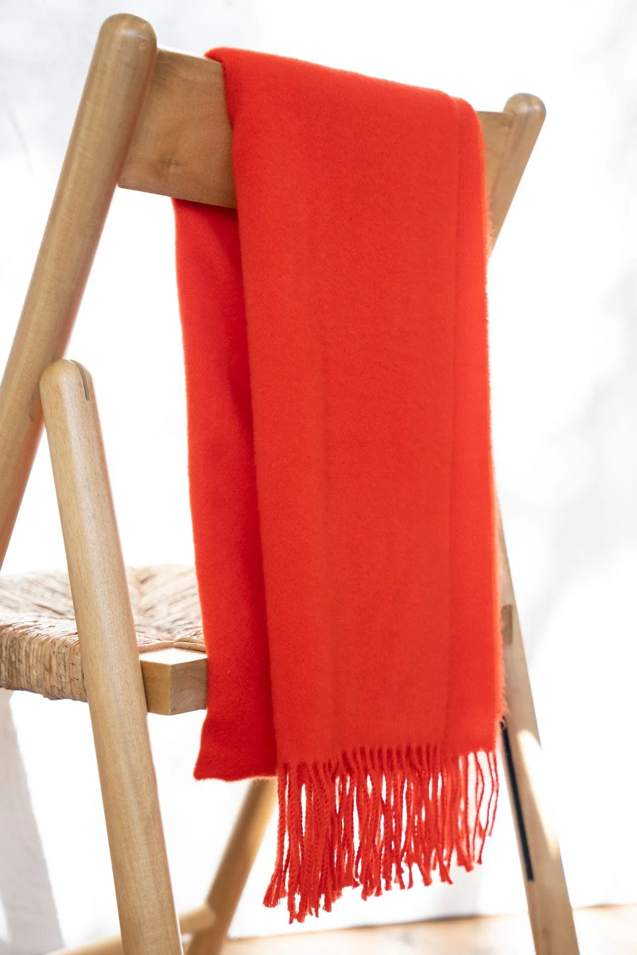 Nina Wool Scarf in Orange