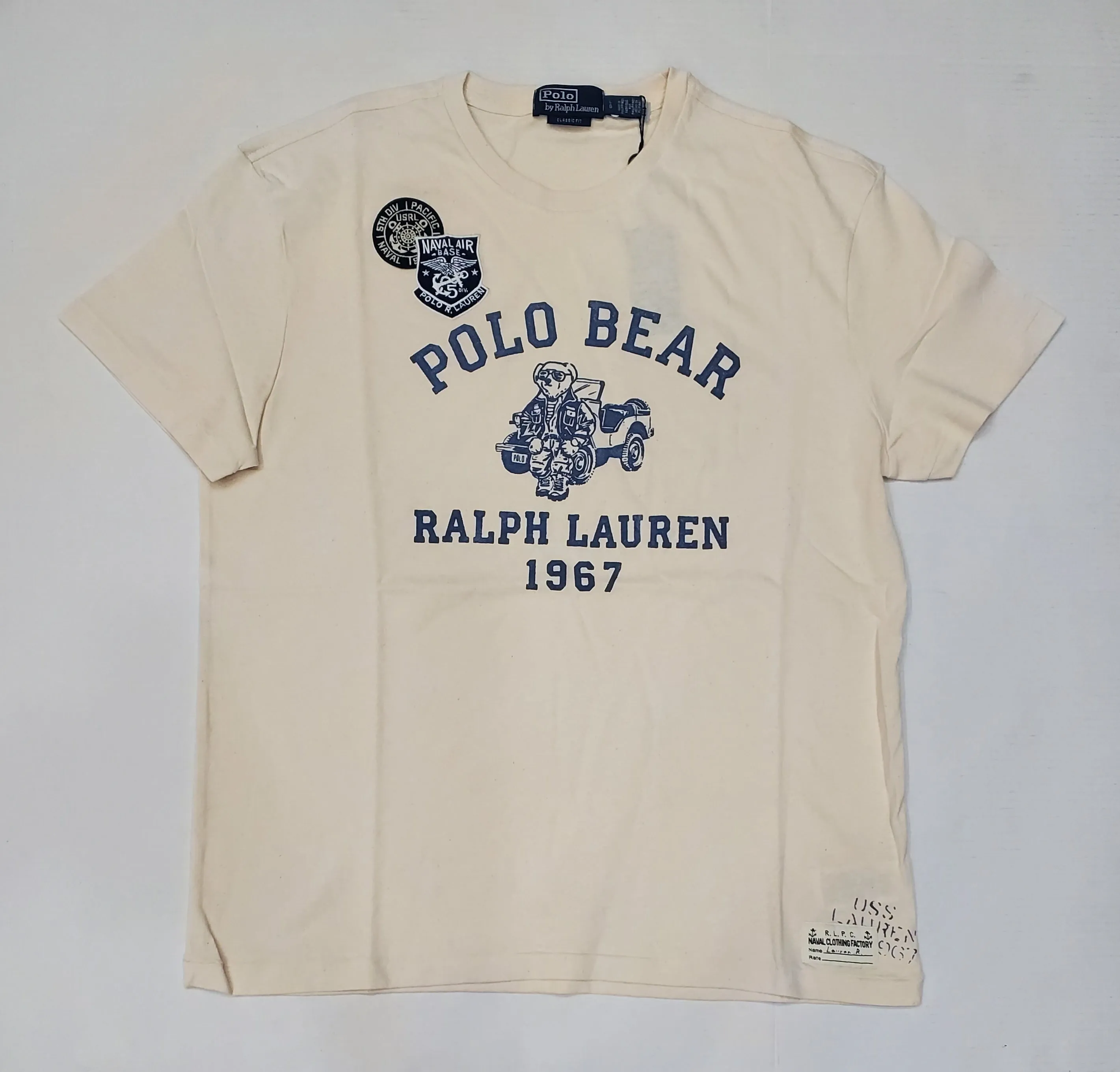 Nwt Polo Ralph Lauren Naval Air 1967 Teddy Bear Classic Fit Tee
