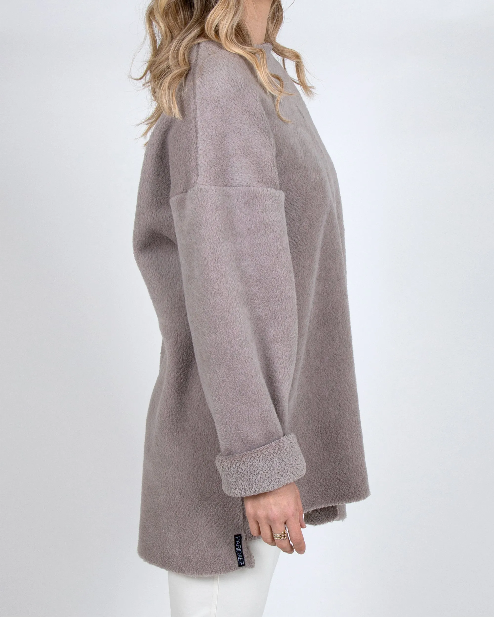 Polartec® Fuzzy Puffin Unisex Top 2-in-1 in Taupe