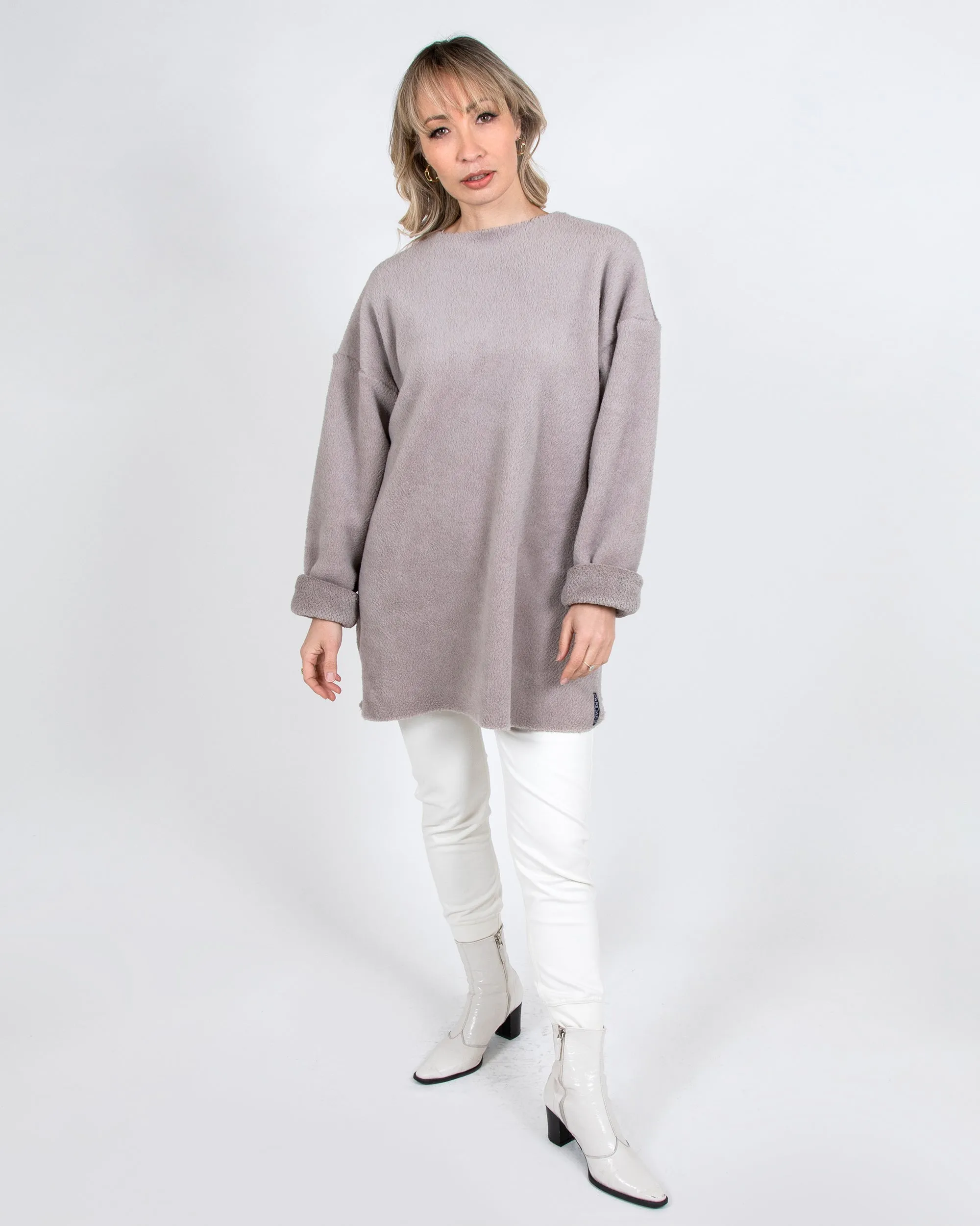 Polartec® Fuzzy Puffin Unisex Top 2-in-1 in Taupe
