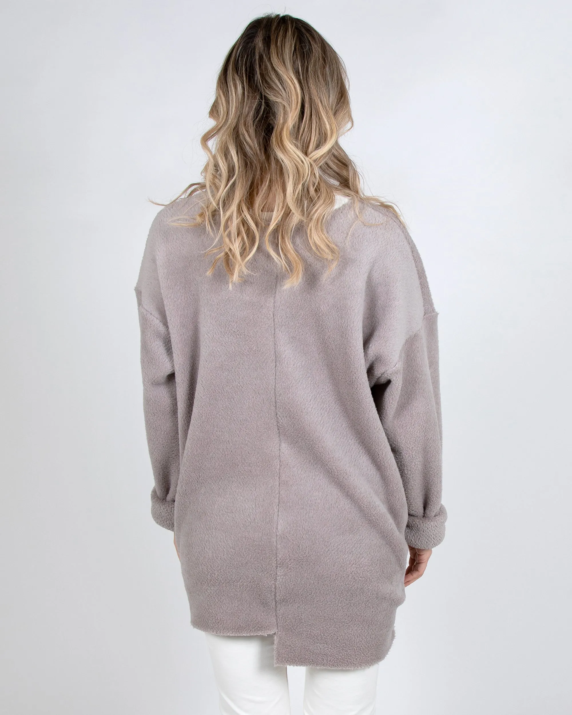 Polartec® Fuzzy Puffin Unisex Top 2-in-1 in Taupe