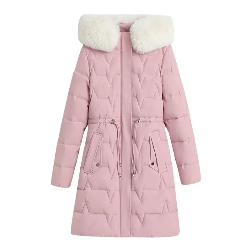 Sarah Cotton Coat Slim Fit Fur Collar Thickened