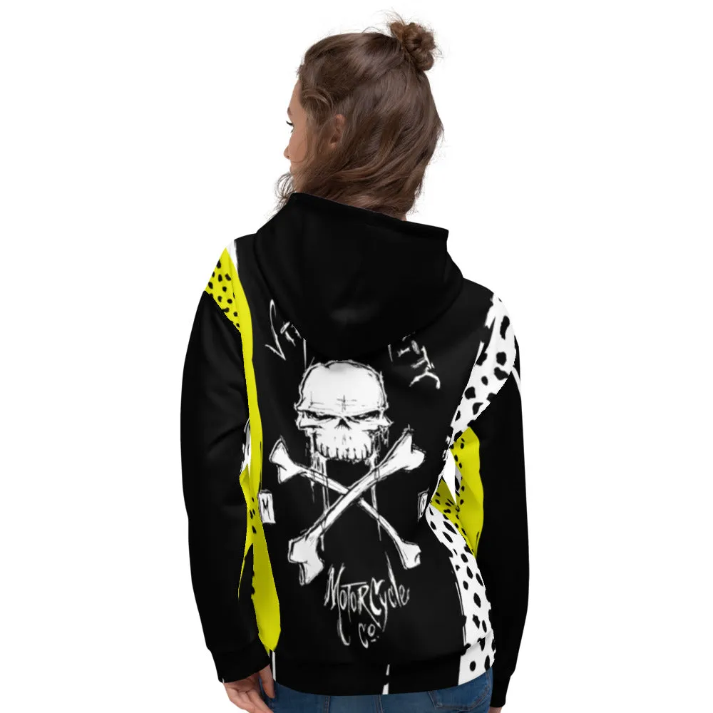 Skull & Cross Bone - Pull Over Hi-Viz Hoodie