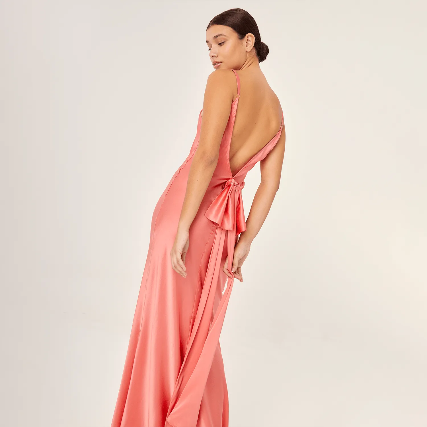 SLIP MAXI DRESS SILK ELASTANE BARBIE 256