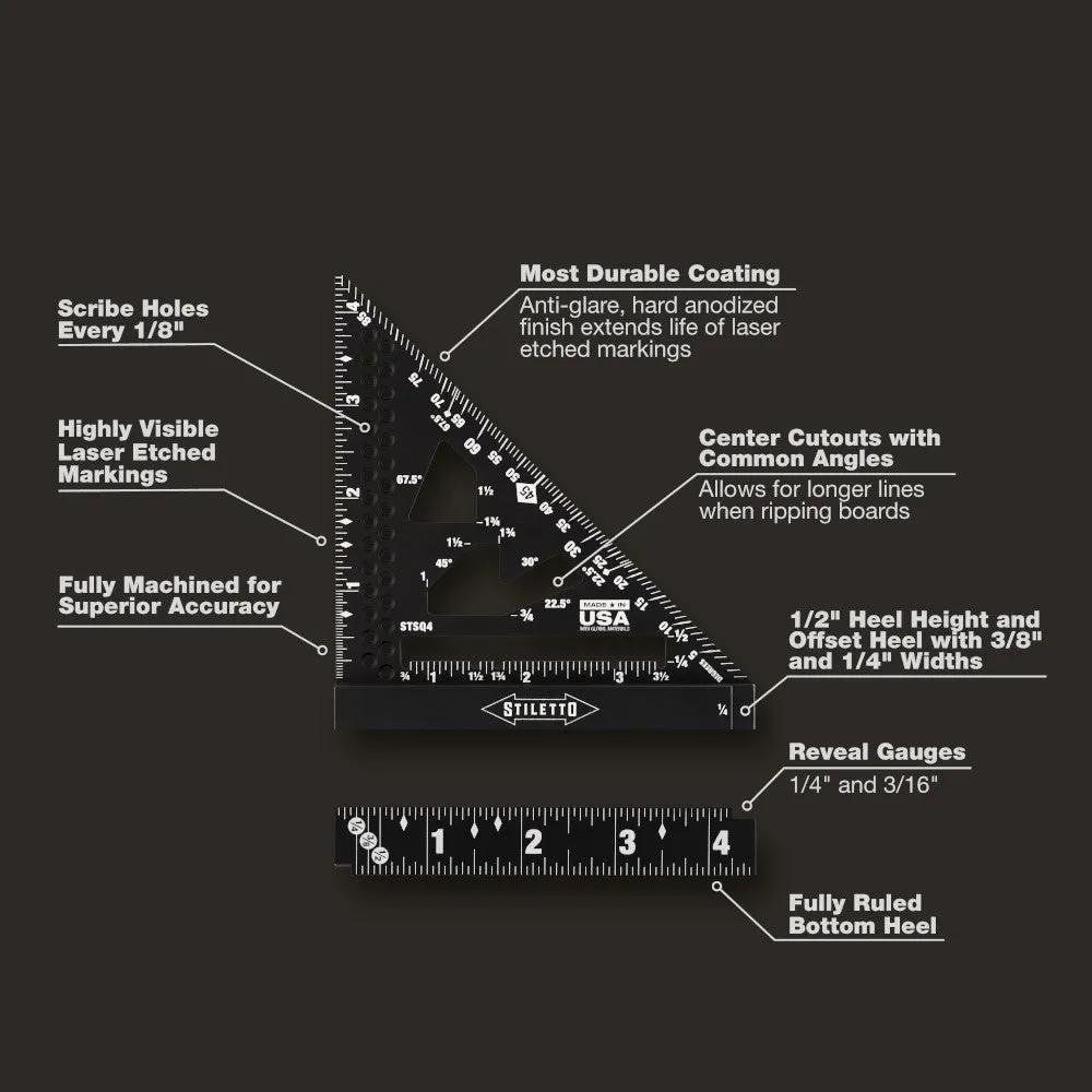 Stiletto STSQ4 4-1/2" Trim Square