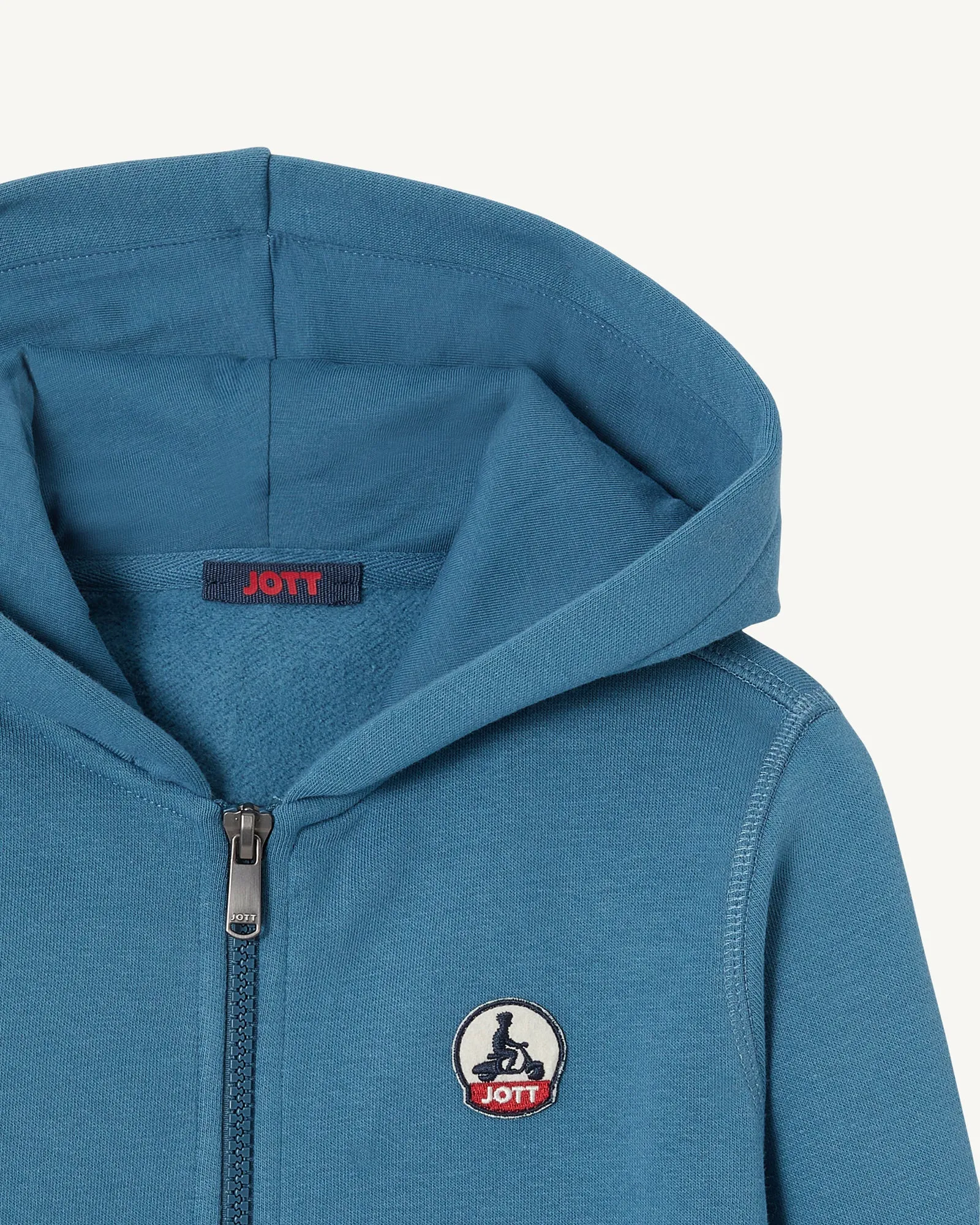 Sweat à capuche enfant en coton biologique Bleu jeans Tijuana