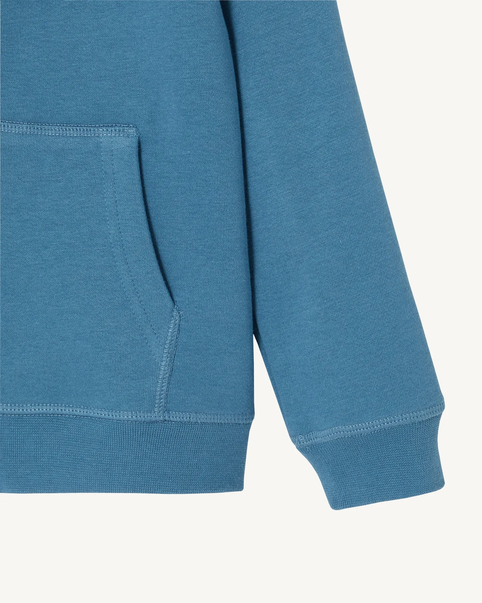 Sweat à capuche enfant en coton biologique Bleu jeans Tijuana