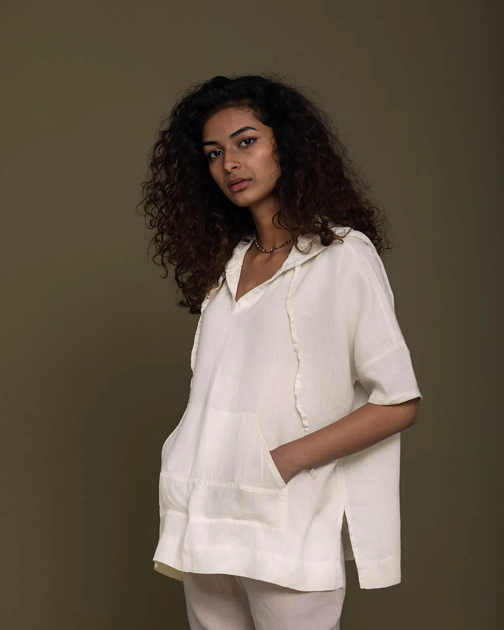 The Hemp Hoodie - Shell Off White
