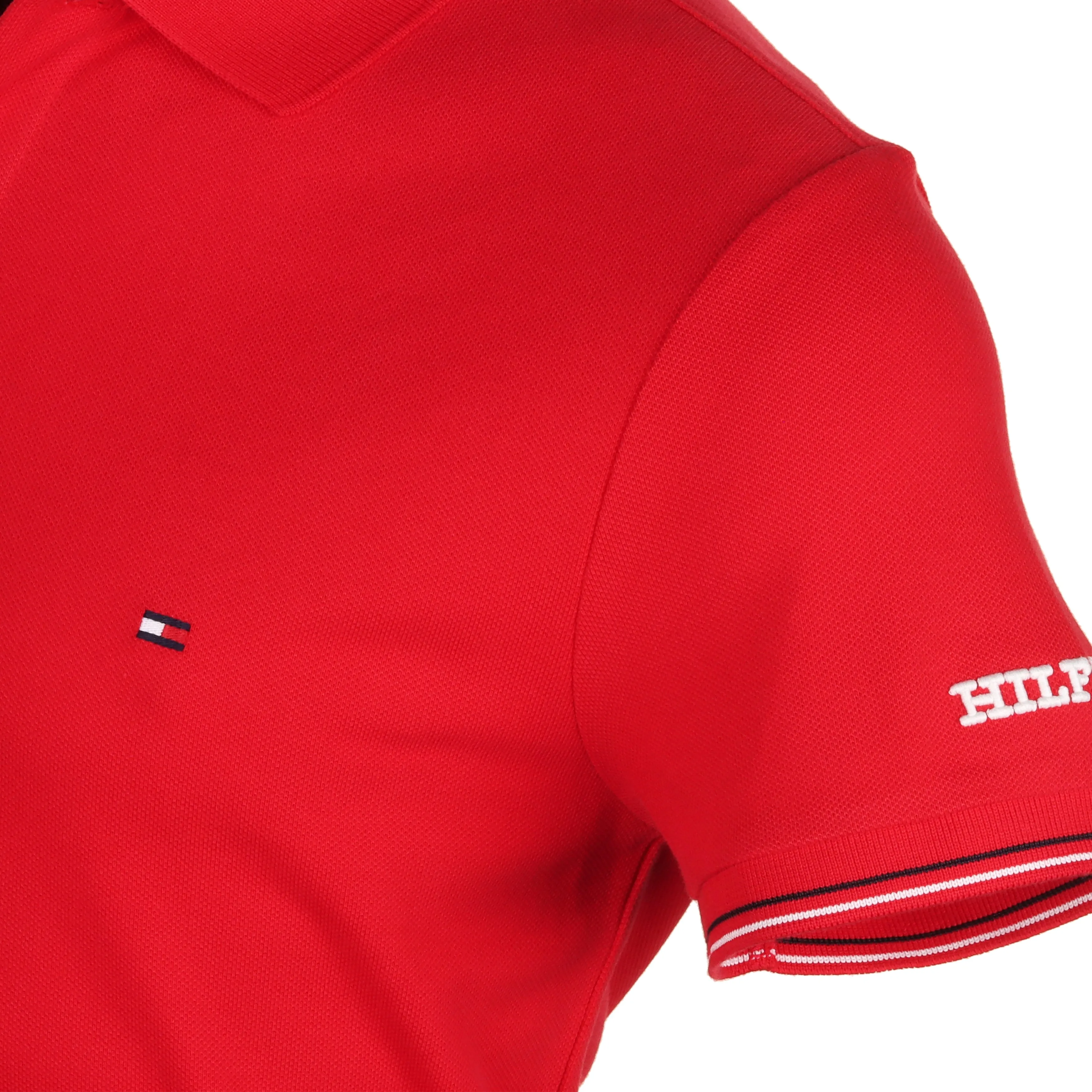Tommy Hilfiger Stripe Cuff Polo Shirt