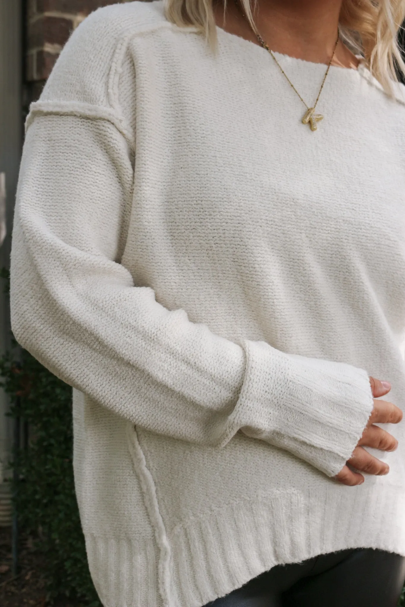 Unique Love Knit Sweater -2 Colors