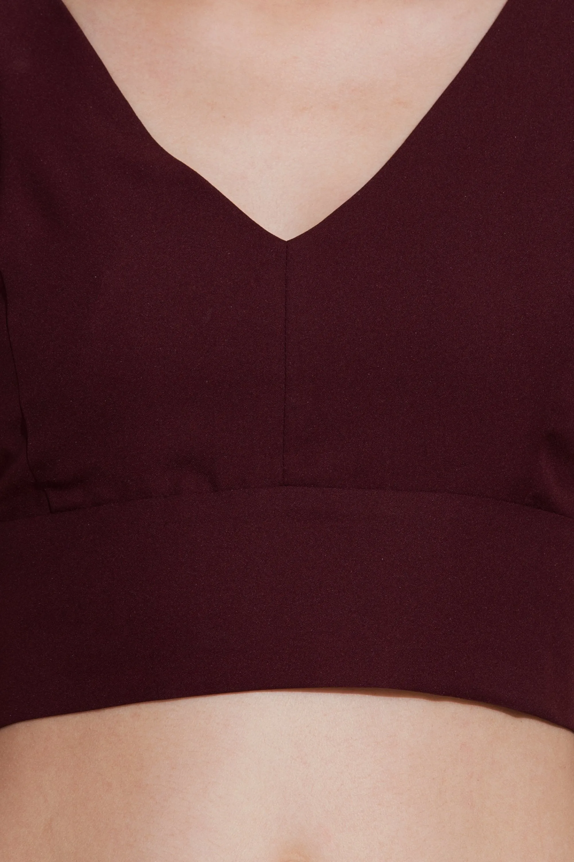 Wine Crop Top