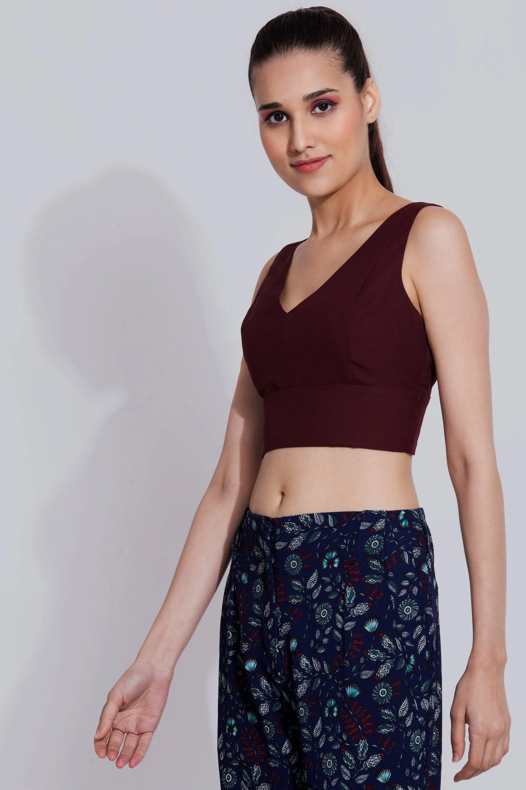 Wine Crop Top