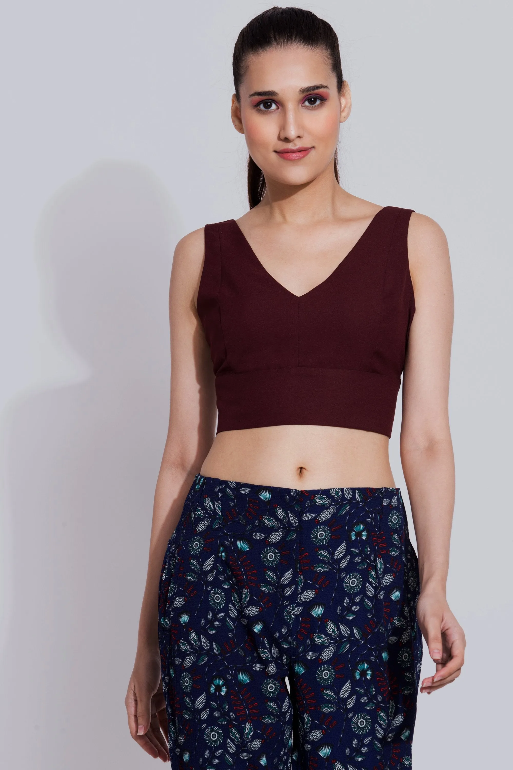 Wine Crop Top