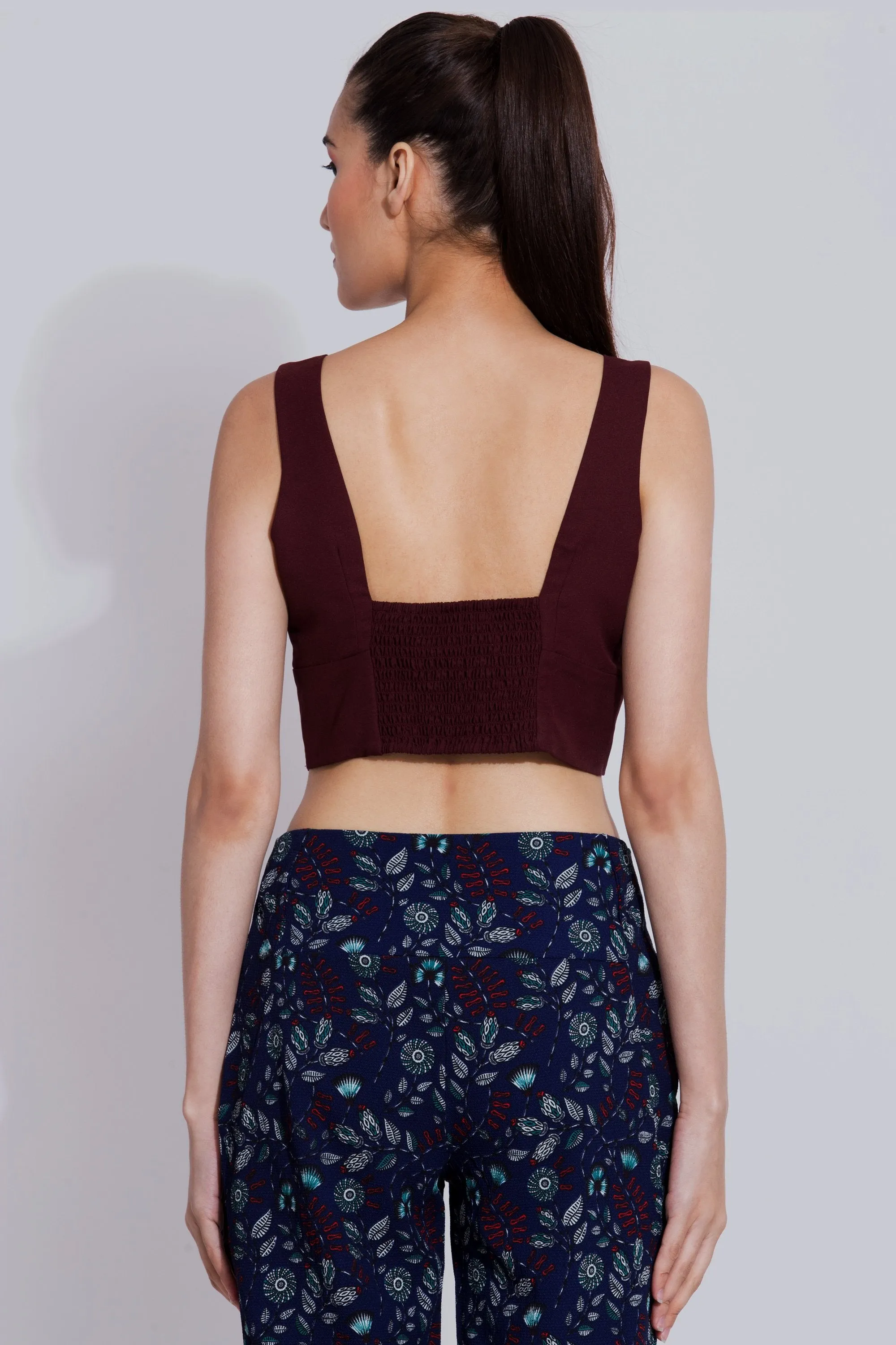 Wine Crop Top