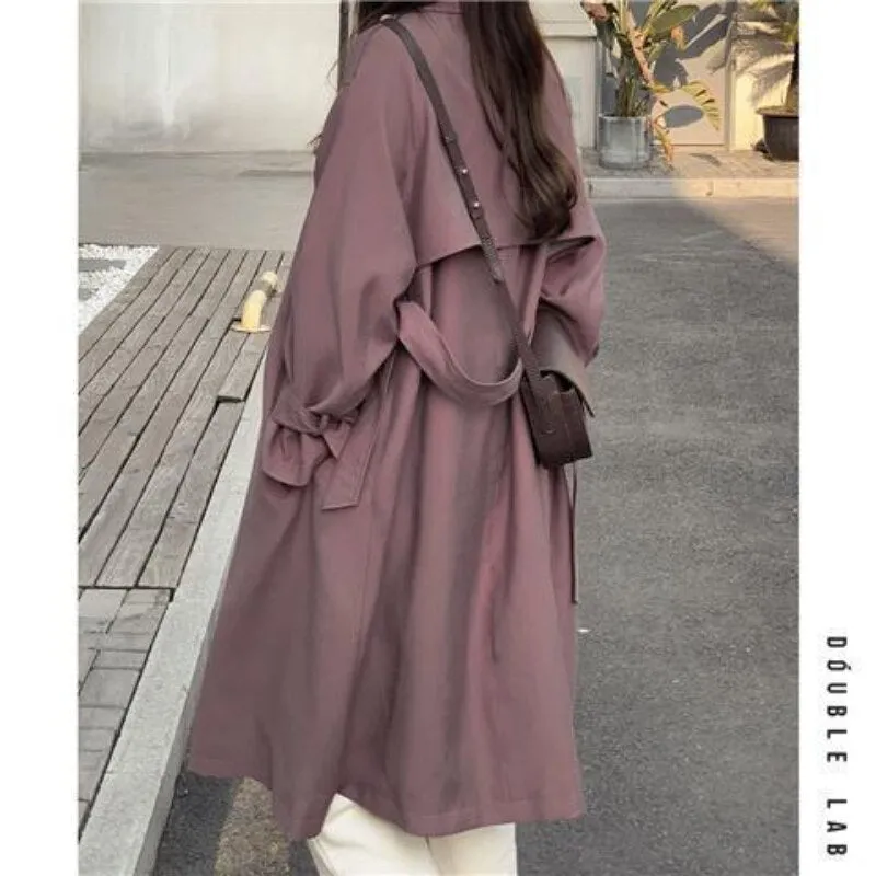 Wjczt Spring and Autumn Windbreaker Women's British Temperament New Explosions Joker Little Coat Coat Designer Women Clothes