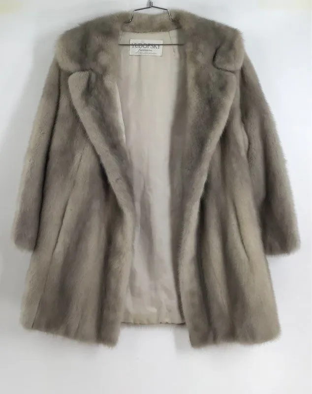 Yudofsky Women's Gray Overcoat